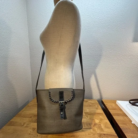 Fendi Vintage Black and Brown Crossbody Bag - Picture 11 of 15